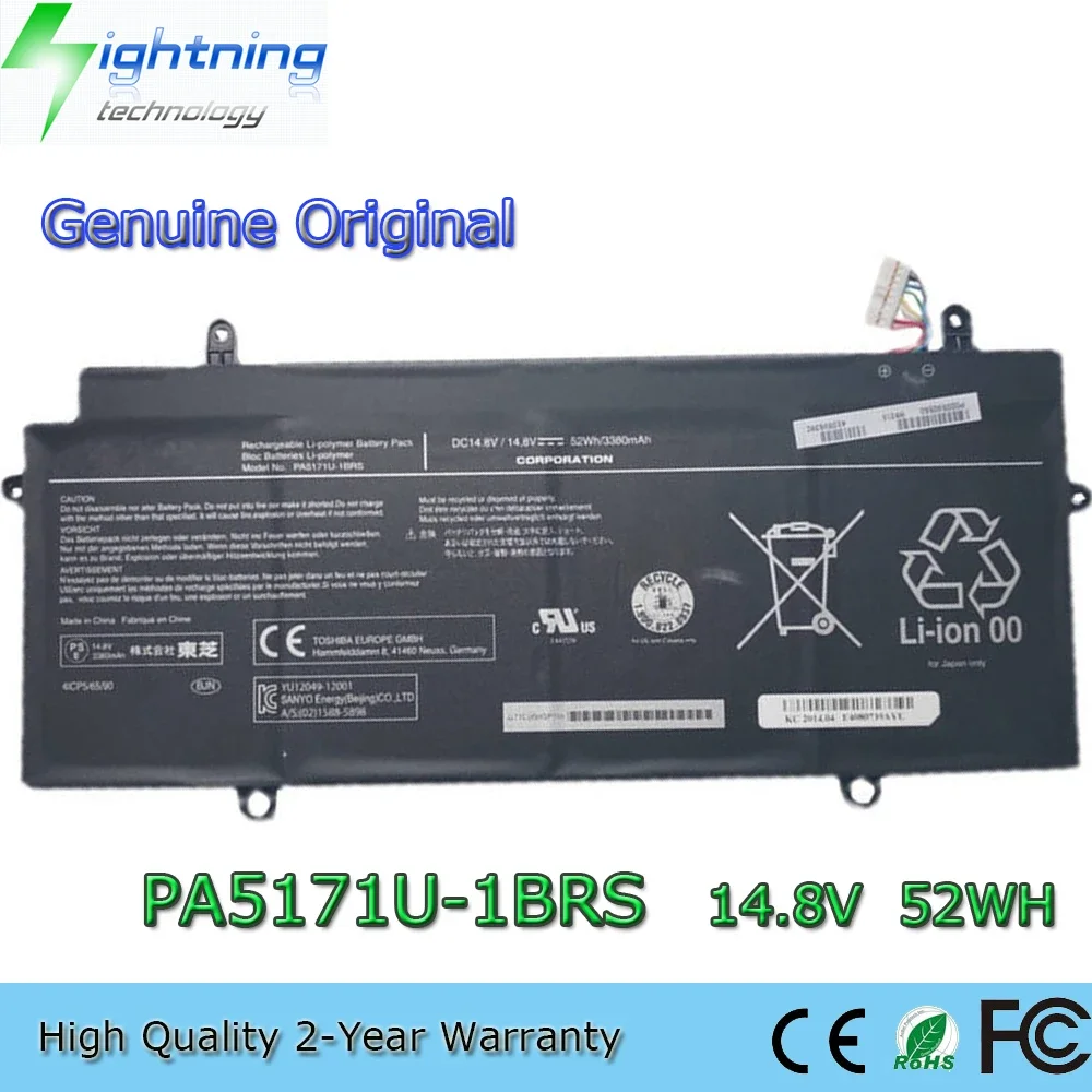 Новый оригинальный аккумулятор для ноутбука PA5171U-1BRS 14 8 В 52 Втч Toshiba CB30 CB30A CB30-A3120
