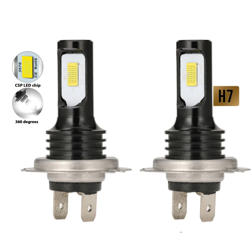 

Лампы головного света H7, 9005 лм, CSP, лампы головного света, H4, H11, H8, H9, 9006, 6000, HB3, HB4, дальний свет, ближний свет, лампы головного света, 12 В, 24 В, K, 2 шт.