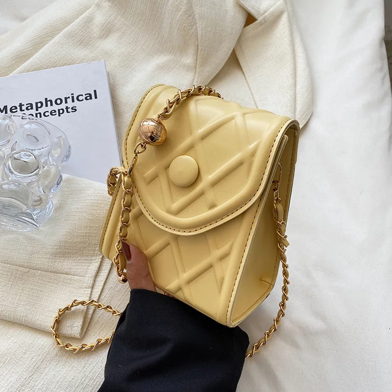 

Сумки через плечо из искусственной кожи для женщин, летняя роскошная сумка, женская маленькая модная женская трендовая сумка на цепочке, 2022