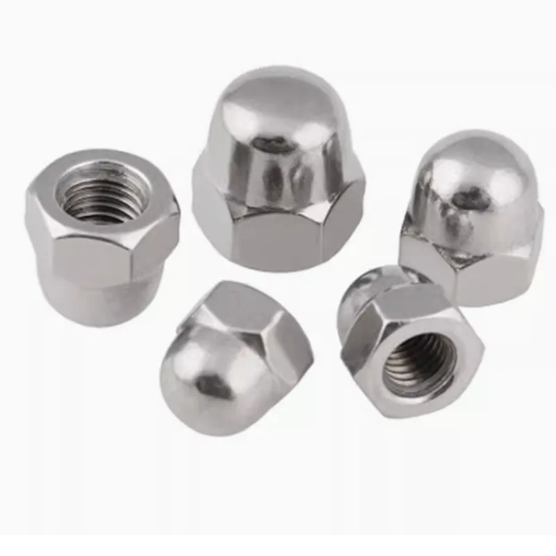 

2-10 шт. DIN1587 Шестигранная гайка из нержавеющей стали 304, куполообразная декоративная гайка M3 M4 M5 M6 M8 M10 M12 M14 M16 для заклепок с стоячей отделкой