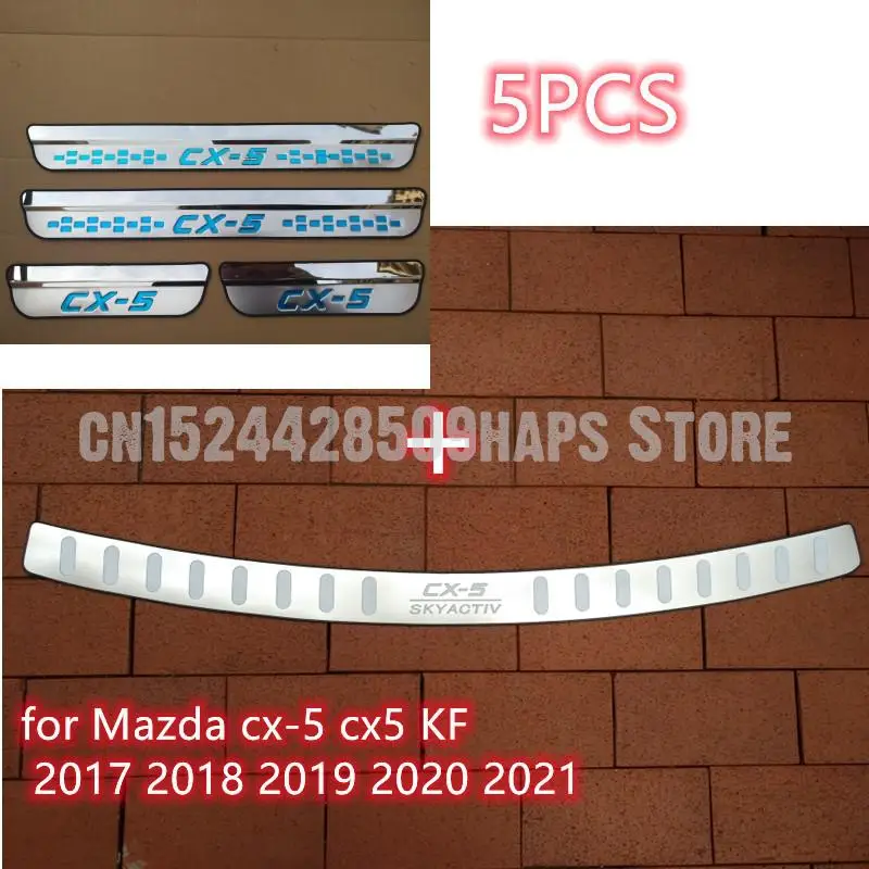 

Аксессуары для стайлинга автомобиля, протектор заднего бампера из нержавеющей стали для Mazda cx-5 cx5 KF 2017 2018 2019 2020