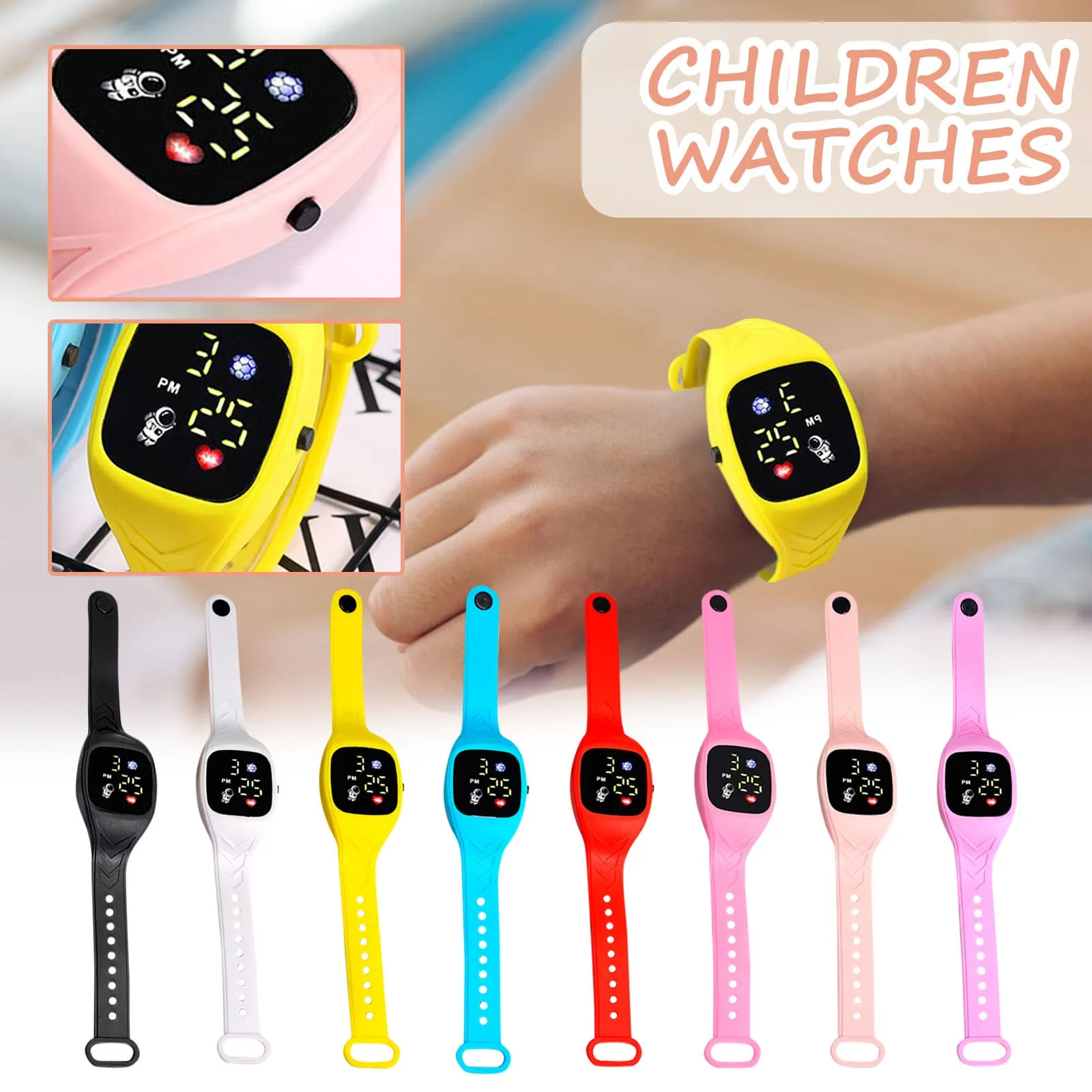 

Children'S Watches Suitable For Students Outdoor Screen Electronic Wristwatch Display Time Month Watch For Women Free Shiping