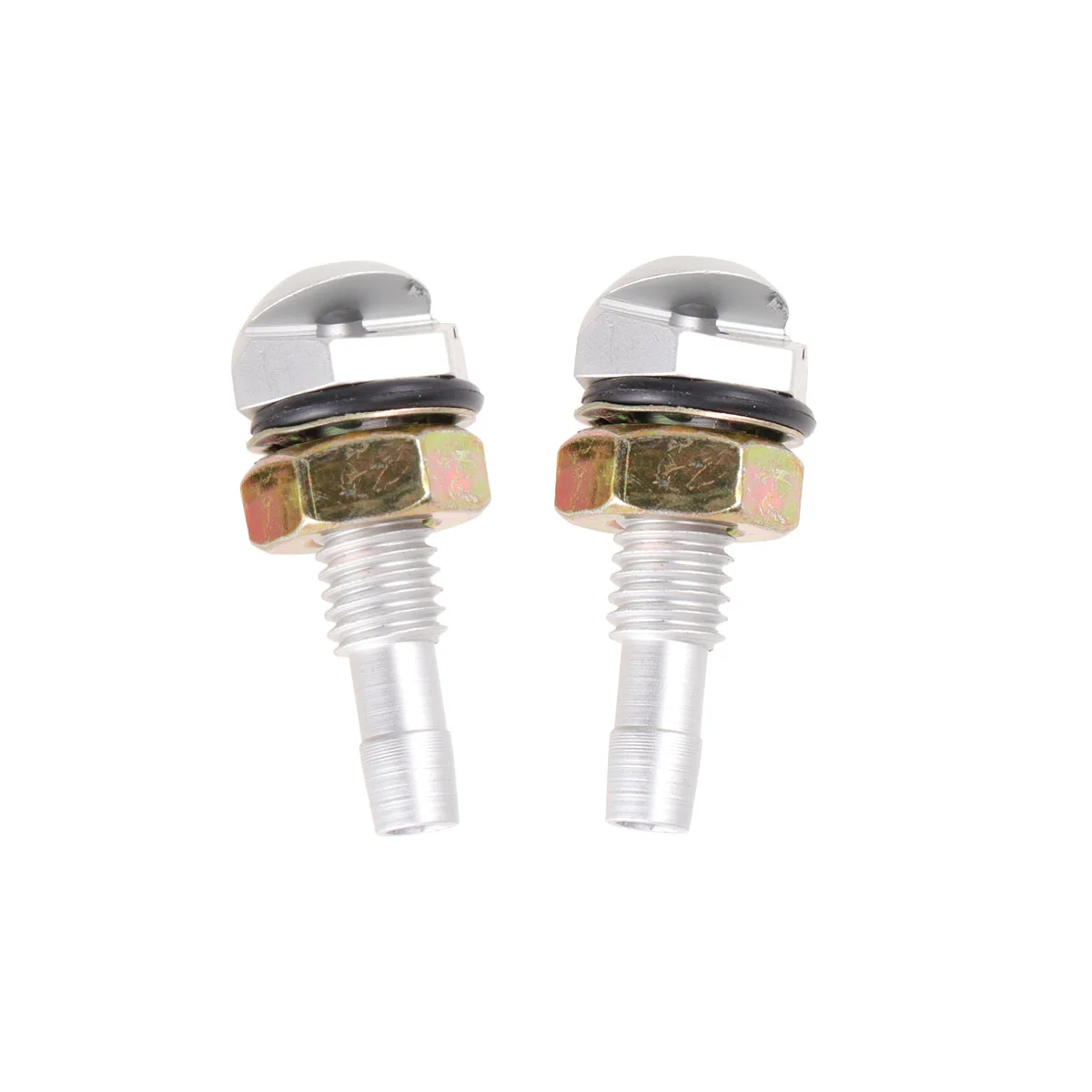 

One Pair Replacement Vaporific Front Windshield Washer Nozzles (Silver)