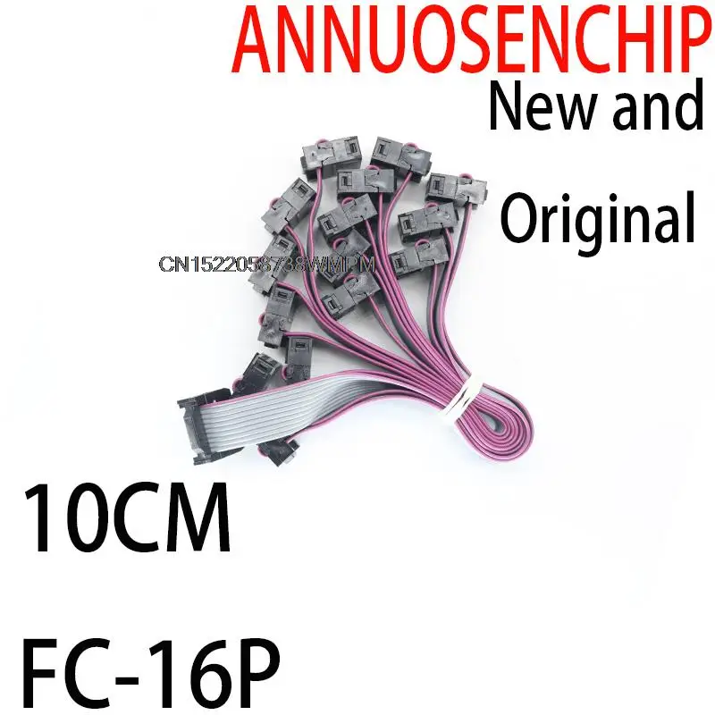 Новые и оригинальные серые кабели USBISP JTAG AVR, звуковой сигнал, кабель для сиденья с двойным расстоянием между давлением, длина 2, 54, длина 10 см, 10 шт.