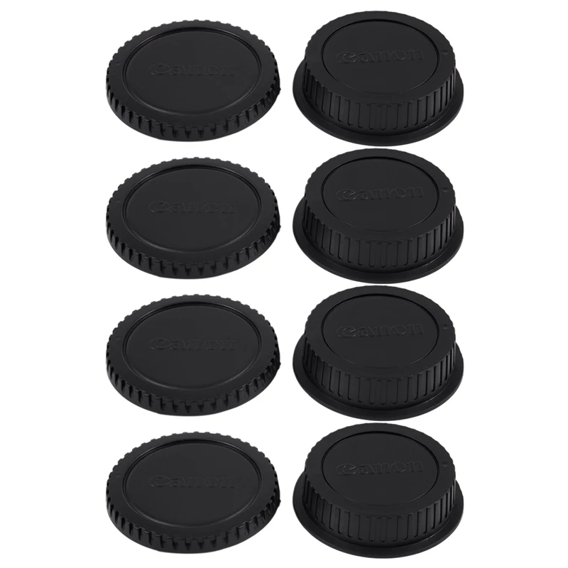 

4X Крышка корпуса камеры и Задняя крышка объектива для Canon EOS