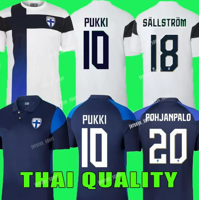 

2021 Finland Soccer Jerseys 21/22 Home PUKKI SKRABB RAITALA POHJANPALO KAMARA SALLSTROM JENSEN LOD national team Football Shirts