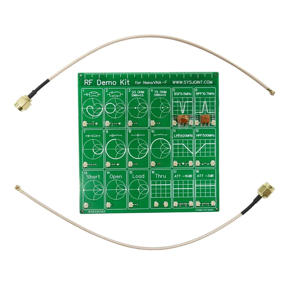 

Filter Anaylzer Cable Equipment Attenuator RF Demo Kit Set Vector Network Tool Test Board Accessories For NanoVNA