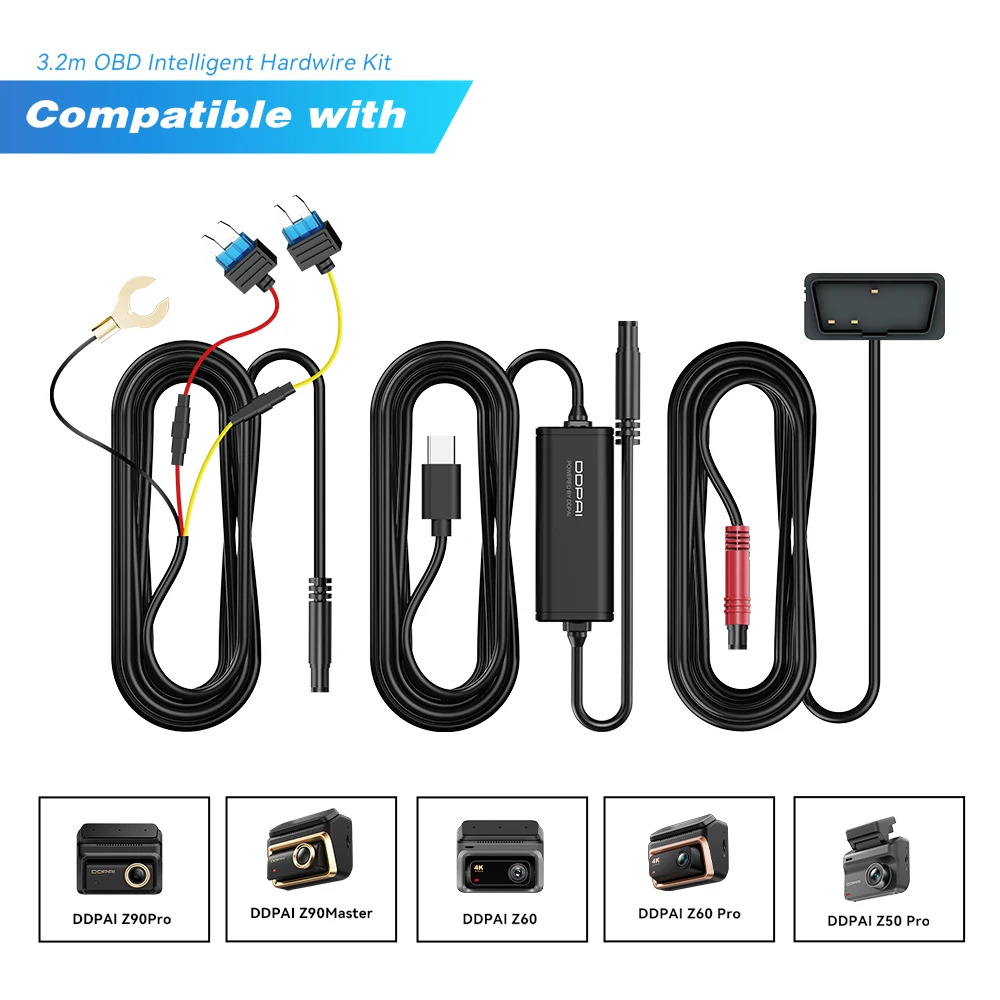 

Комплект для подключения DDPAI OBD к видеорегистраторам серий N3Pro, Z50, Z60, Z90, Z50Pro с поддержкой режима парковки 24/7