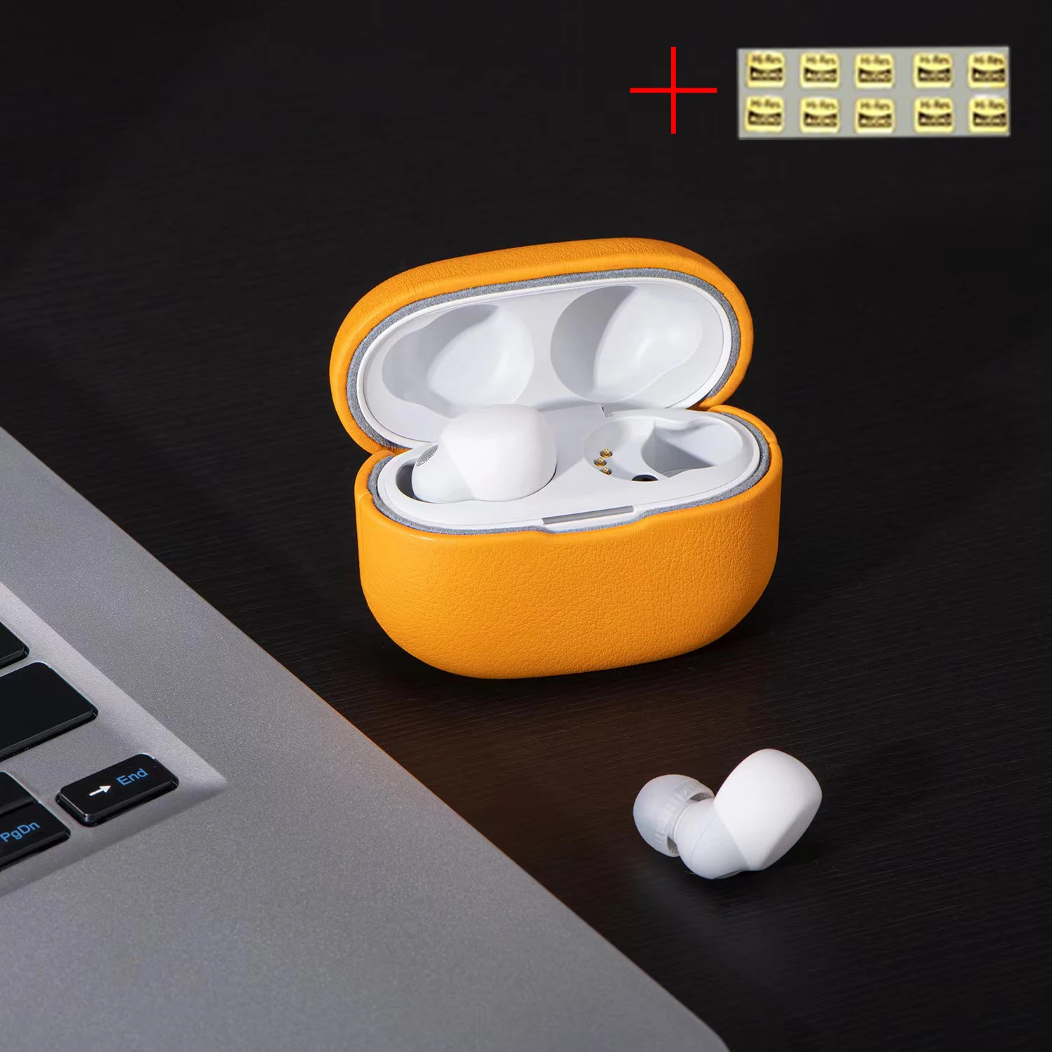 

for Sony LinkBuds S WF-LS900N Wireless Earbuds Genuine Leather Case Pouch Cover Bag