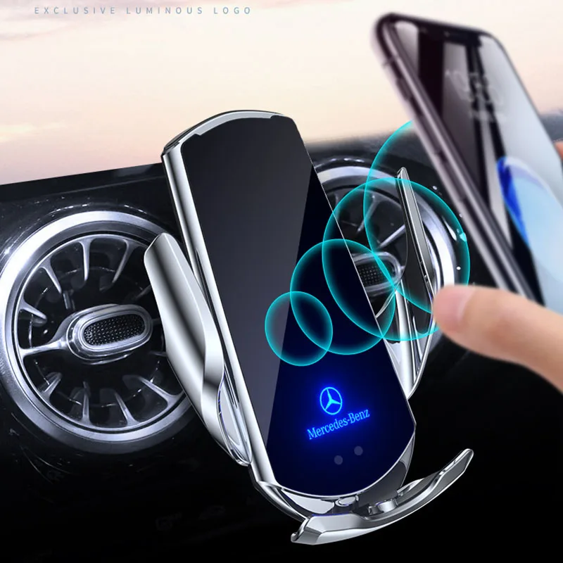 

Автомобильное беспроводное зарядное устройство Qi для iPhone 12 Pro Max 11 XS XR X 8, 15 Вт