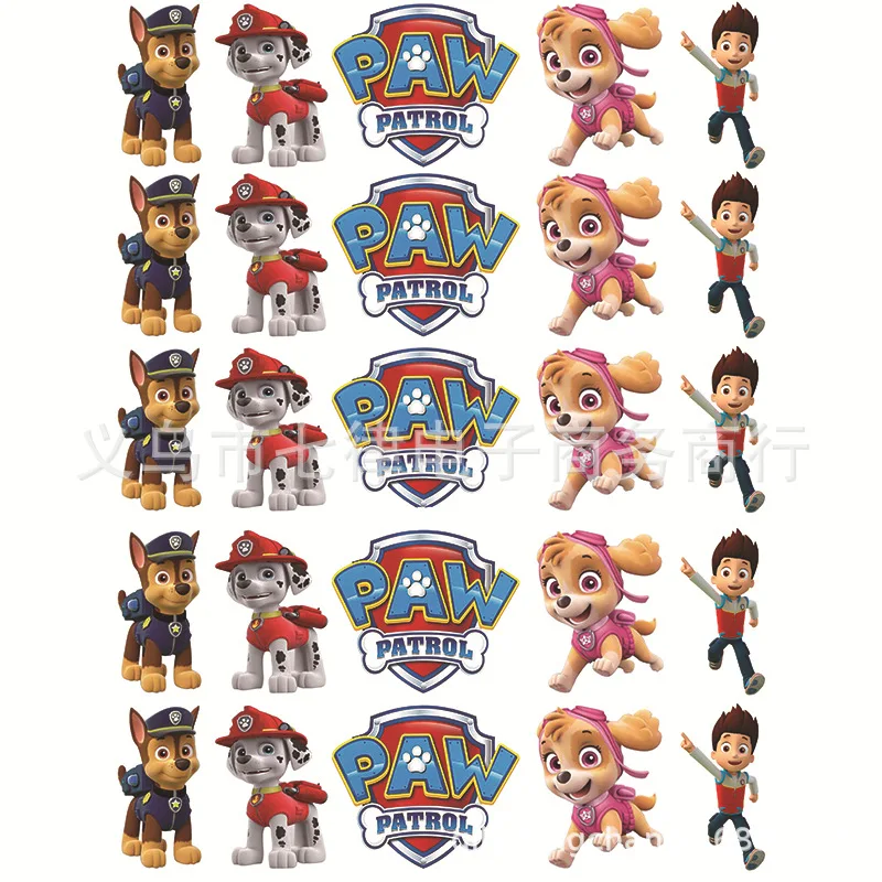 

25pcs Paw Patrol Toys Cartoon Cake Decoration Insert 25 Sets Theme Birthday Cake Insert Toys Party Decoration Supplies
