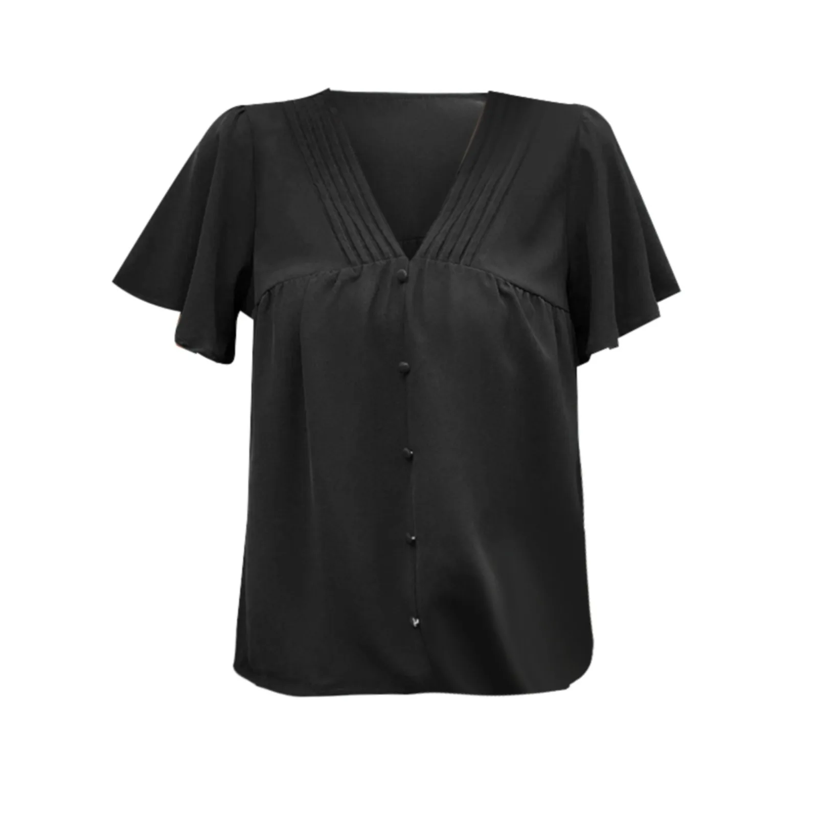 

Женская футболка с V-образным вырезом и коротким рукавом