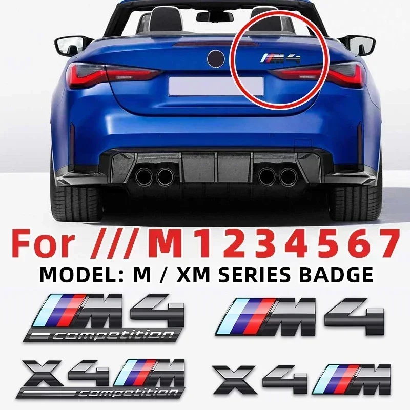 3D ABS значок эмблемы заднего багажника автомобиля для BMW M Thunder Edition M1 M2 M3 M4 M5 M6 M7 X7M X2M