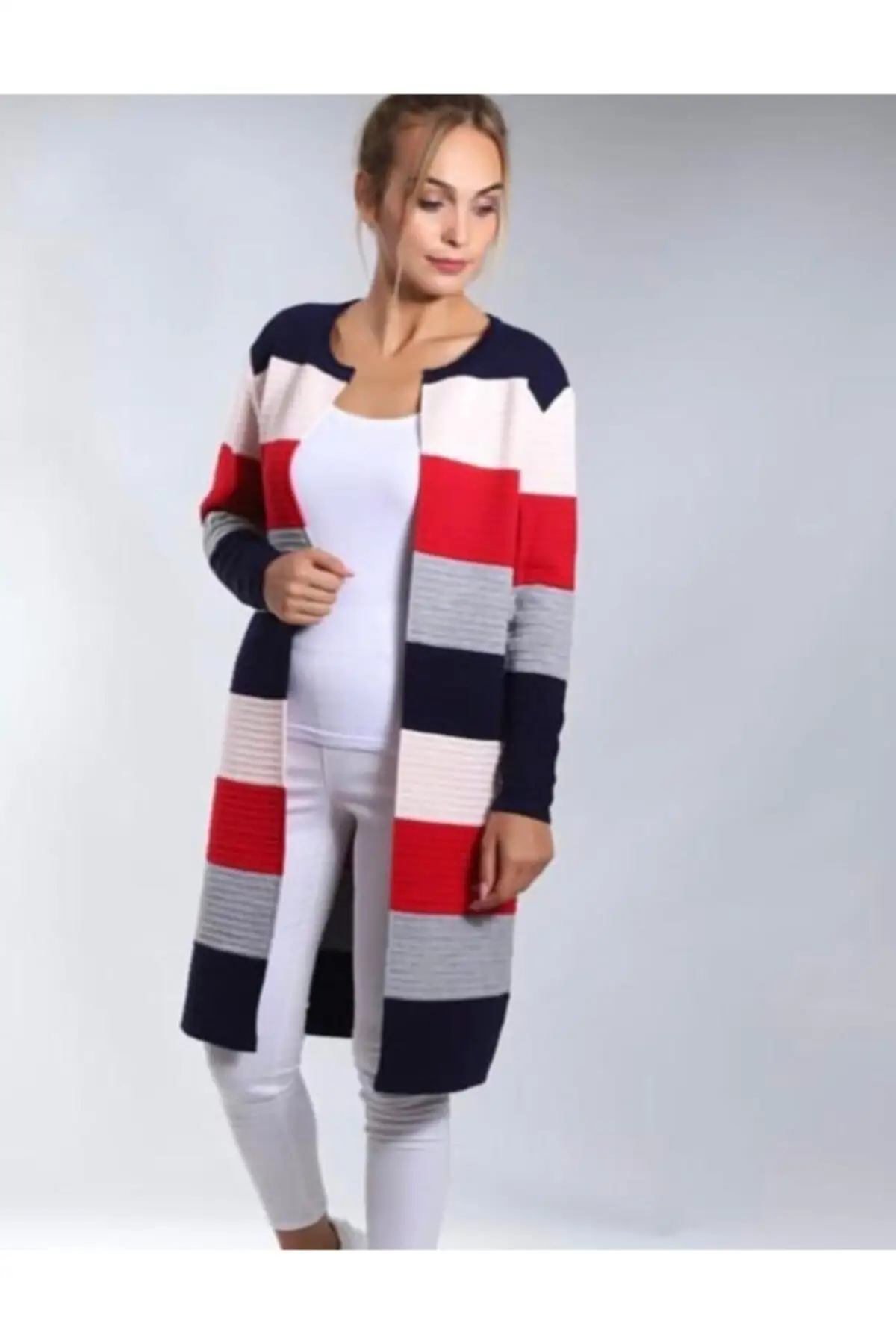 

Women's Cardigan Long Casual Knitted High Quality Fashion Cardigan Sweaters Loose Sweater Jumper