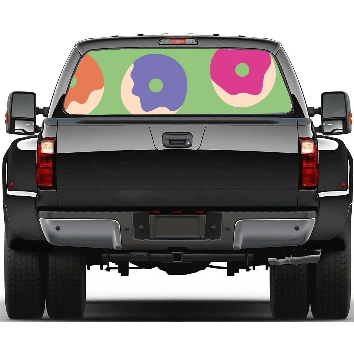 Мультяшные пончики автомобильные аксессуары наклейка на заднее стекло