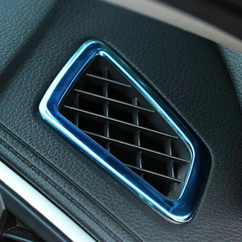 

BJMYCYY For Honda Civic 10th 2016-2019 2PCS/SET Stainless steel decorative frame for air outlet of automobile dashboard