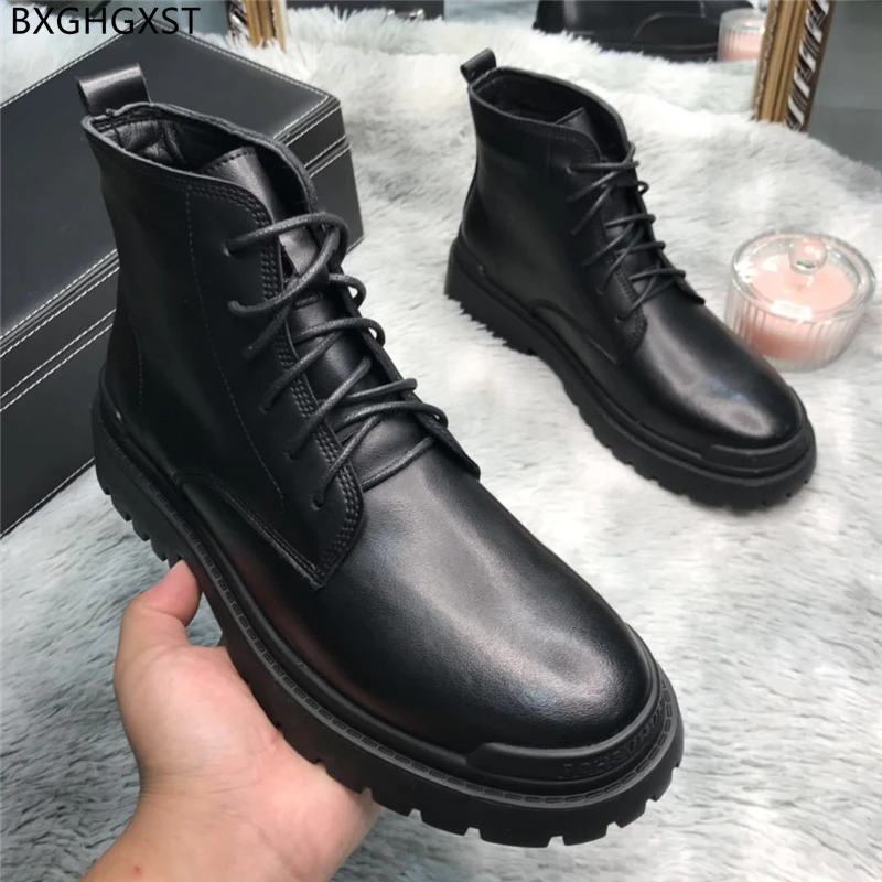 

Ankle Boots for Men Male Winter Shoes Man Black Boots for Men 2023 Designer Leather Boots Man Casual Shoes Zapatos De Hombre
