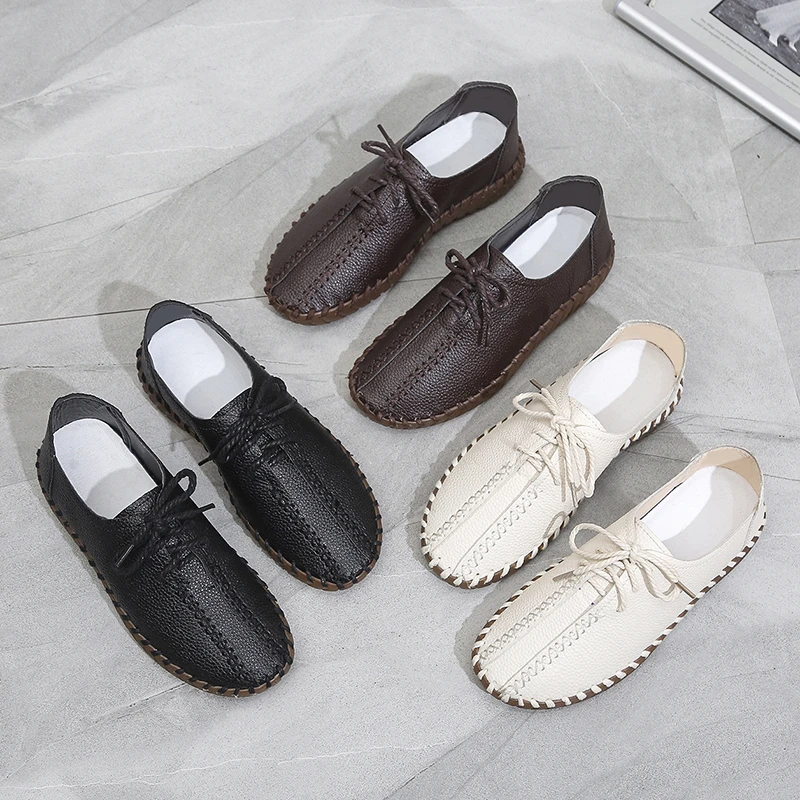 

New white flat shoes women's Oxford Shoes Women's casual shoes moccasin shoes soft loafers 2022 fashion size 41 42 43