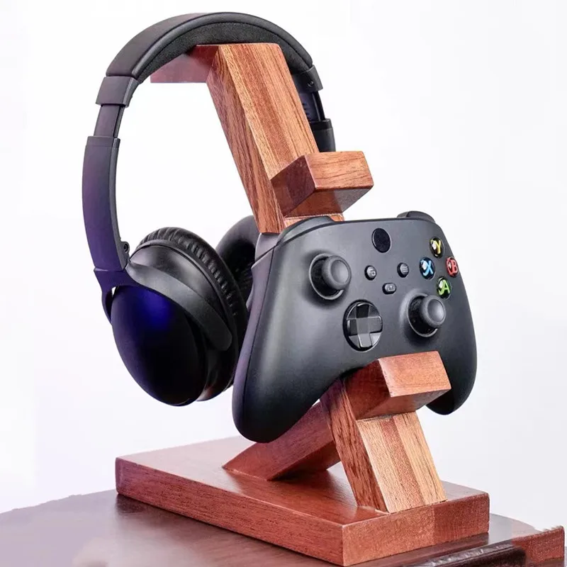 Стойка для контроллера PS5 из цельного дерева