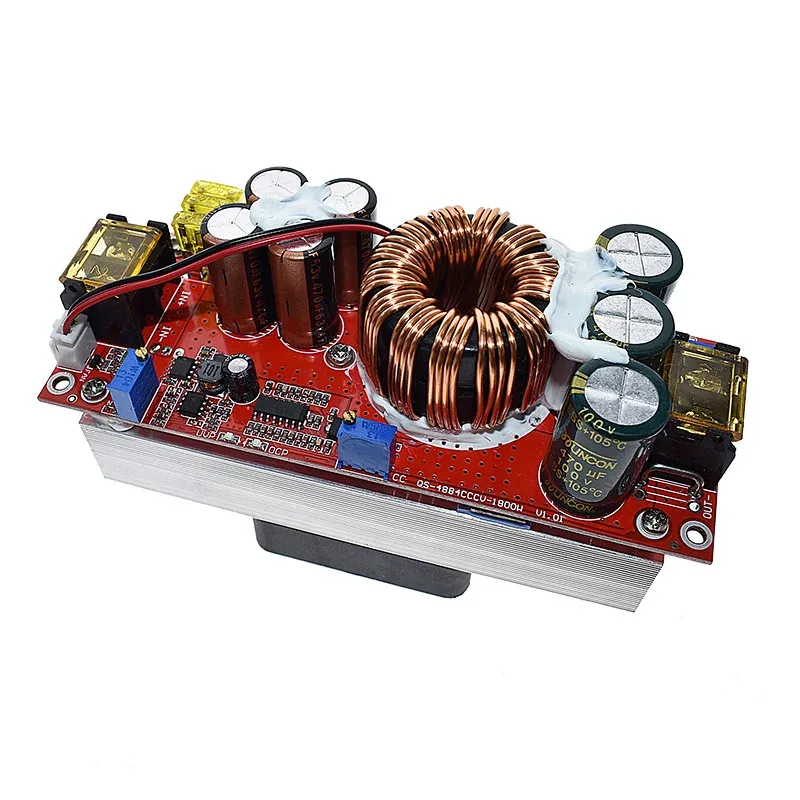 Фото DC-DC 1500 Вт 30 А Повышающий преобразователь напряжения Boost CC CV Модуль питания Повышающий модуль постоянного тока DC-DC 10-60 В до 12-97 В №5