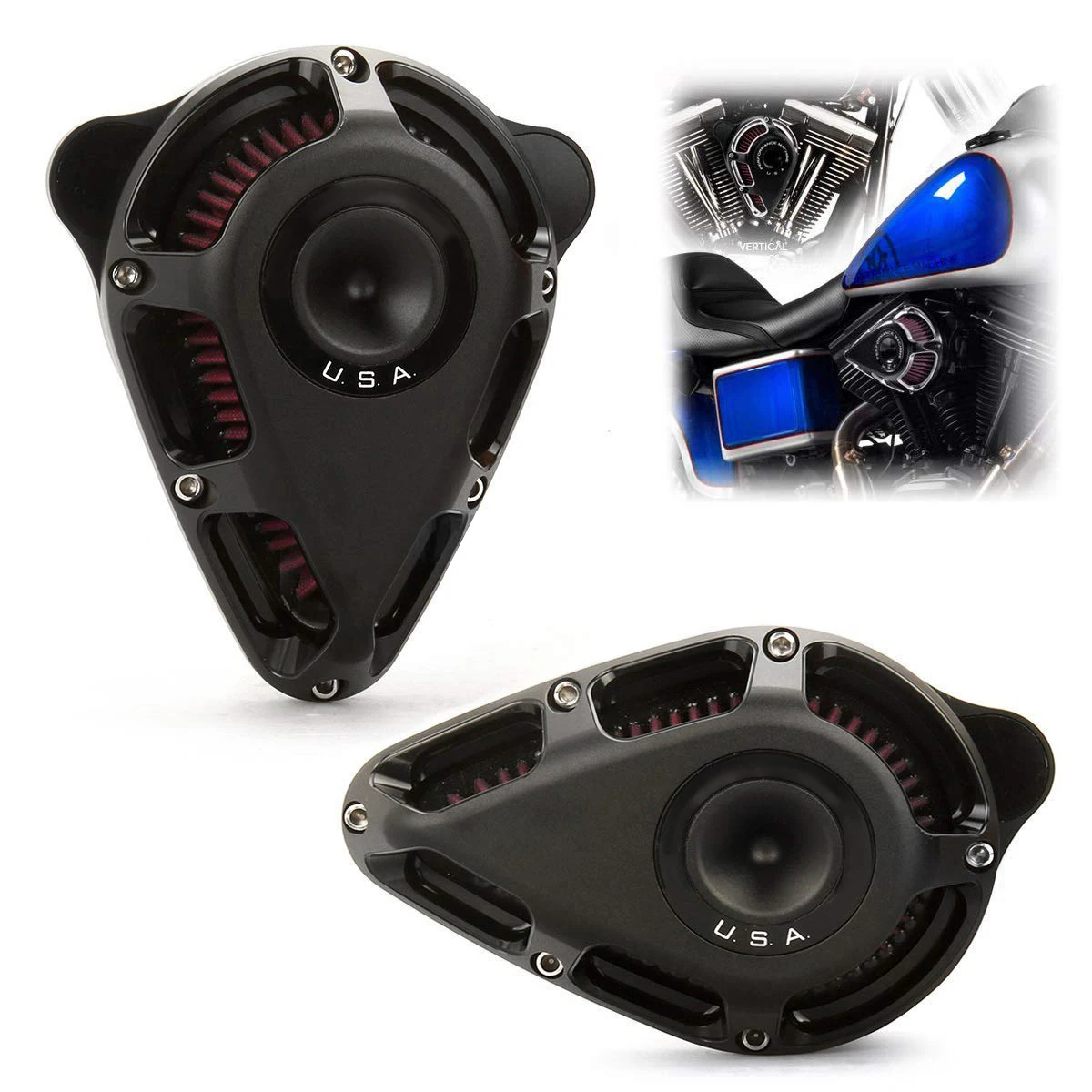 Воздухозаборный фильтр для Harley Sportster Iron 883 1200 XLH883 XL883LP XL883L 91-22