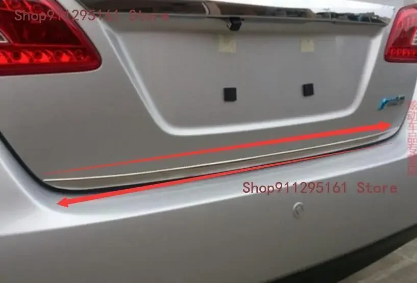 

Аксессуары 2013 2014 2015 подходят для Nissan SENTRA PULSAR задний багажник Задняя Дверь Крышка отделка молдинг крышка люка