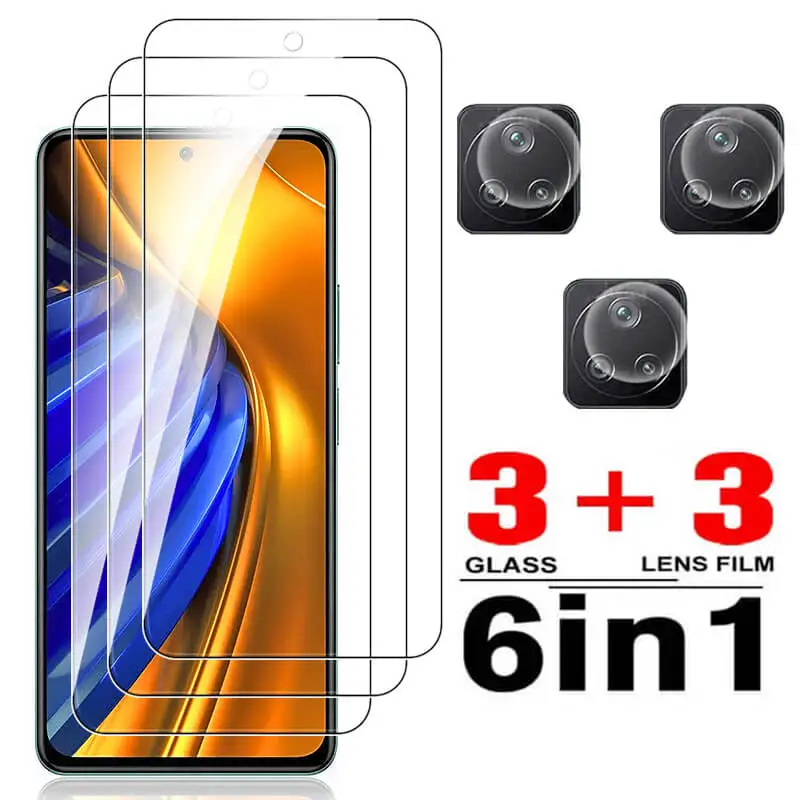 

Protective Glass For Xiaomi Mi Poco F4 GT Screen Protector Camera Lens On Xaomi Xiomi Poco X3 NFC M3 M4 Pro X4 GT Tempered Glass