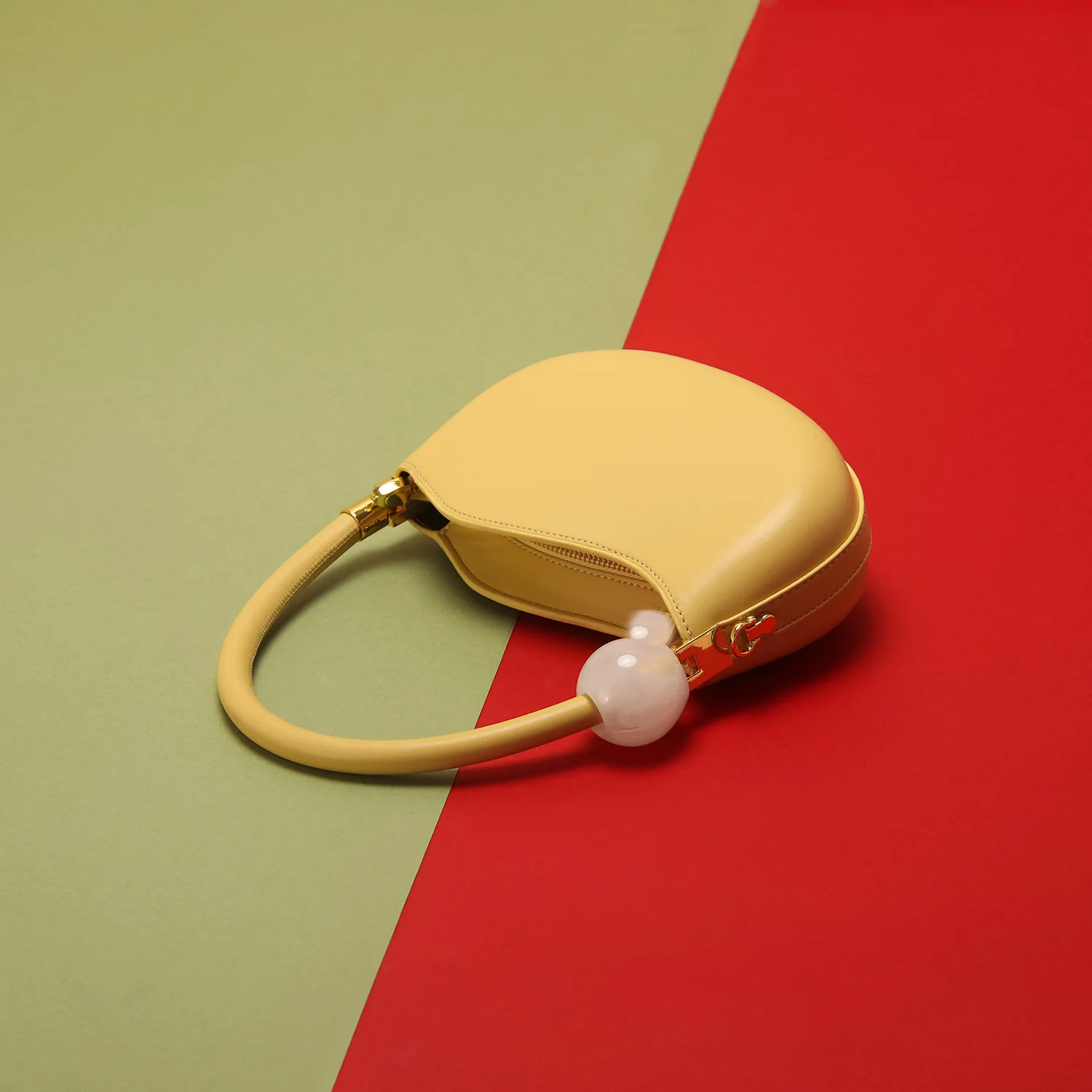 

2230-waist bag Horse Leather double-layer wear belt handbag mobile phone waist bag