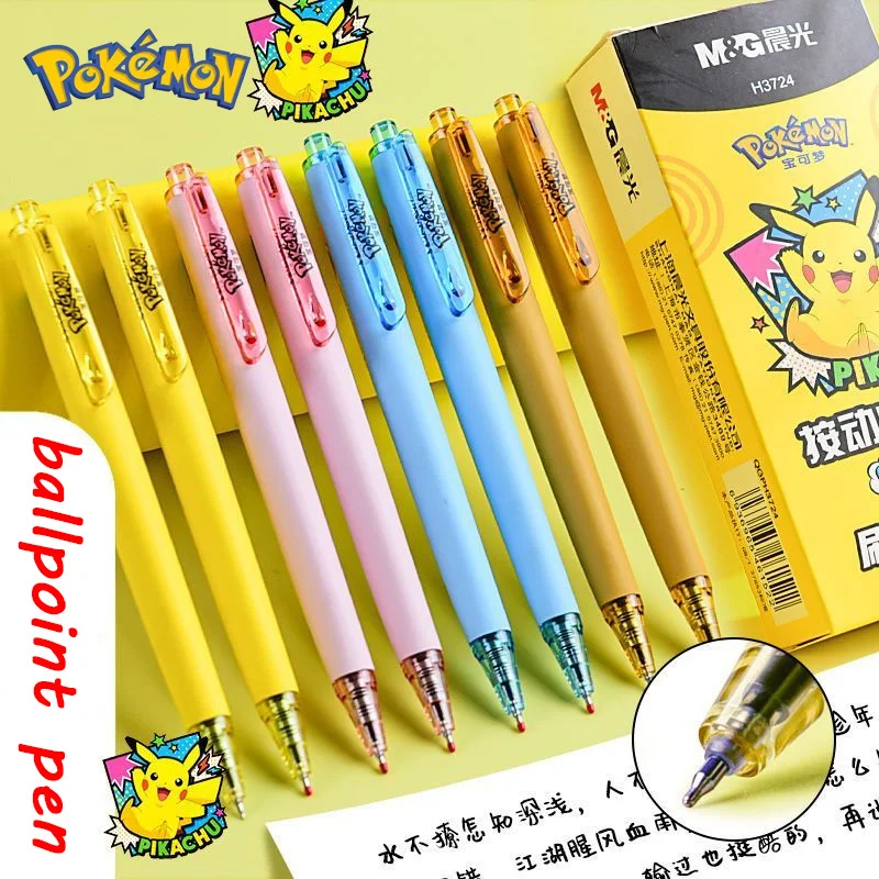 

Pokemon Pikachu Cartoon Ballpoint Kawaii Student Fashion Limited Suit High Density Press Gel Pens 0.5mm Office Fountain Pen Gift