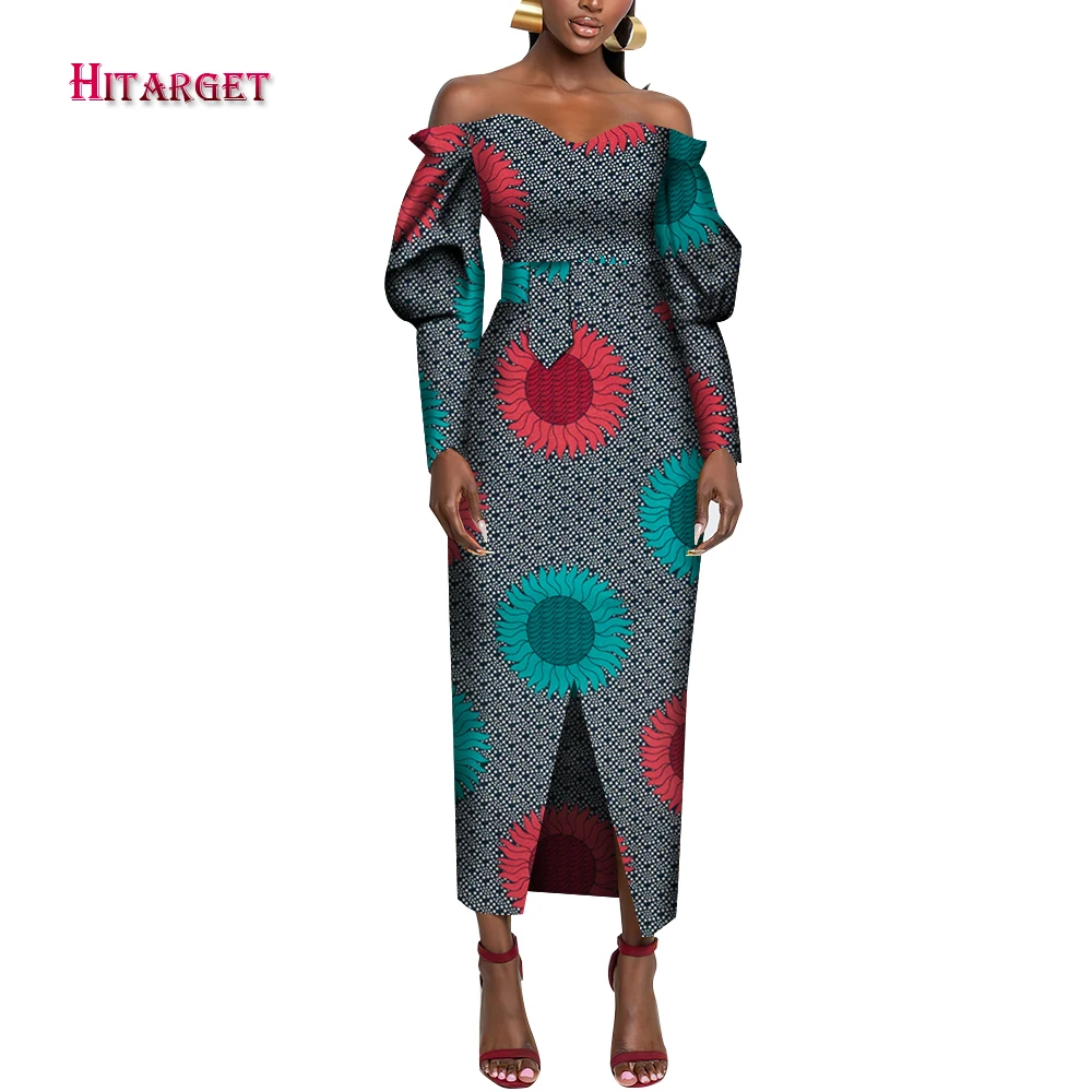 

Модное платье, платья в африканском стиле для женщин, Африканское традиционное платье без бретелек с принтом Анкары, вечерняя одежда Дашики...