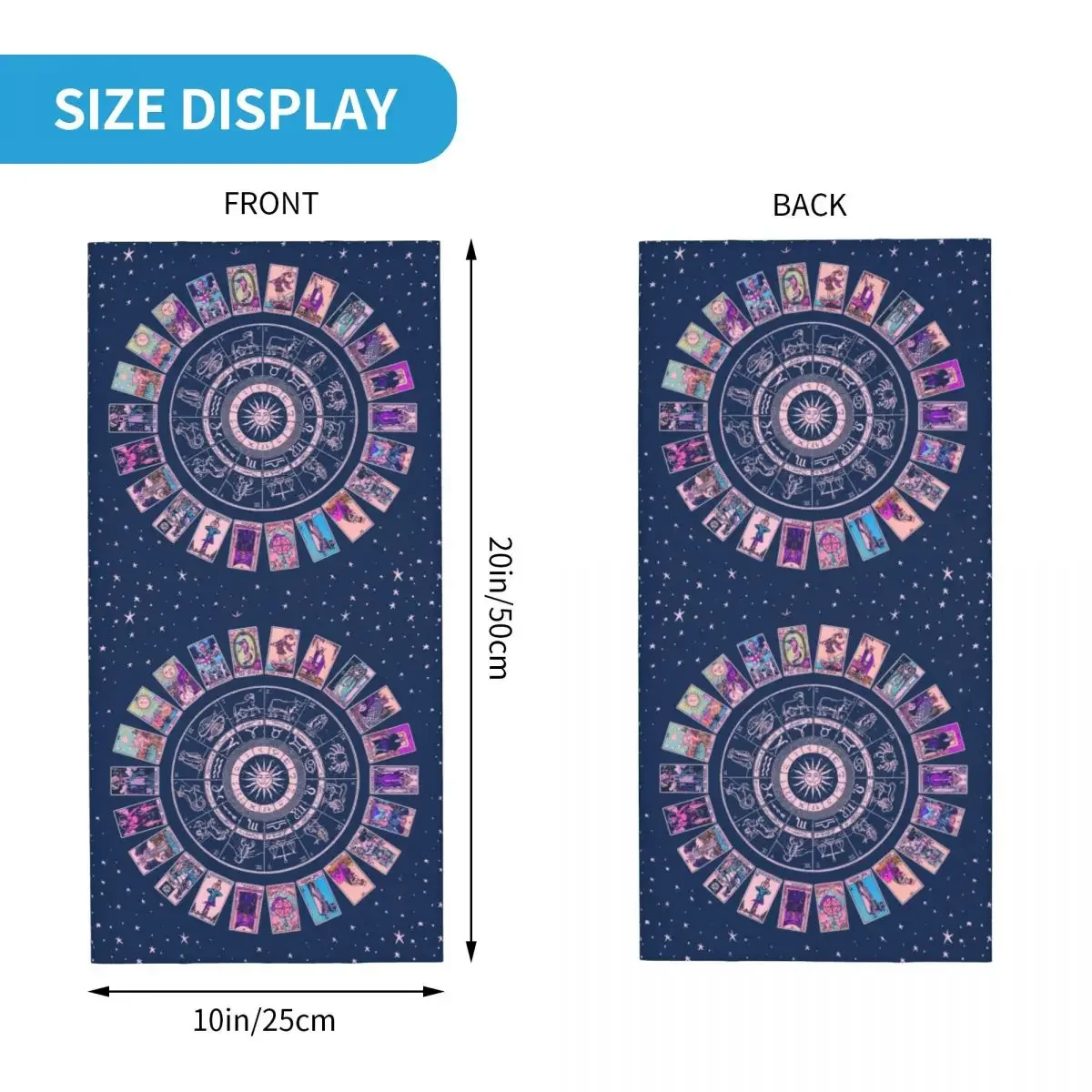 Пастельный Готический Зодиак астрологическая схема Зимняя повязка на голову