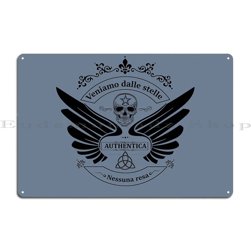 Mafia Gang Аутентичный логотип Сицилия Италия Слоган Футболка Плакат Металлическая