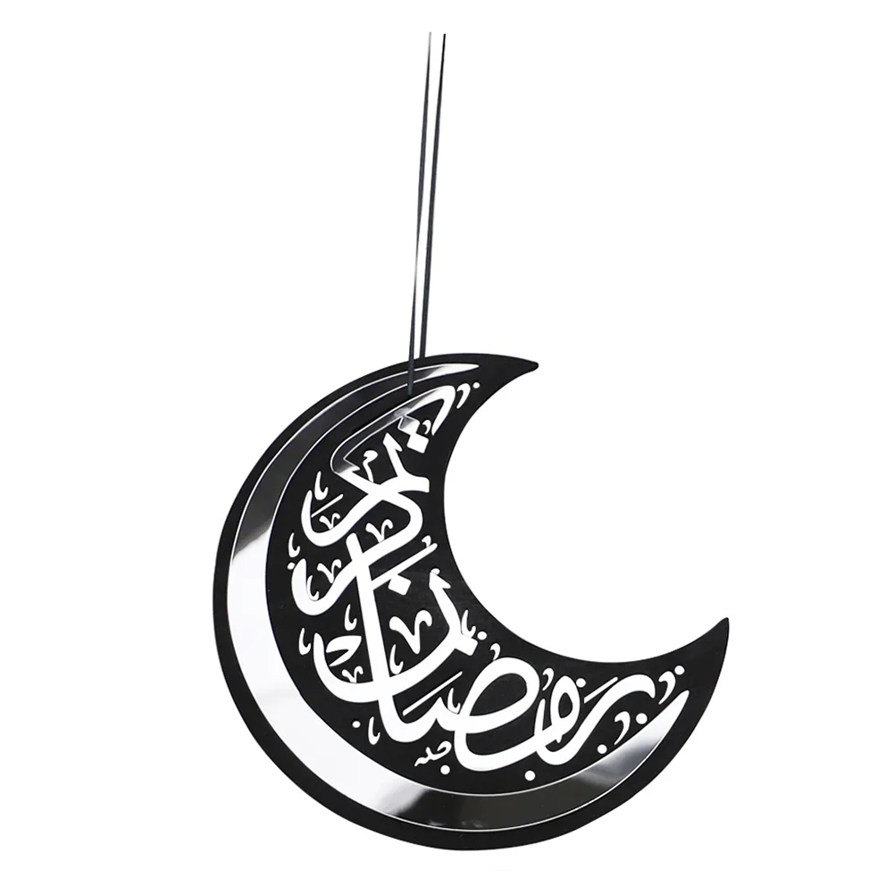 

Украшение Eid Mubarak, деревянное подвесное украшение, украшение для вечевечерние Eid