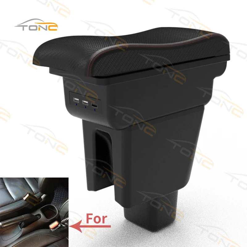 

For Honda BR-V Armrest For Honda BRV Car Armrest box central Store content Storage box Arm Auto parts USB Charge Auto Parts