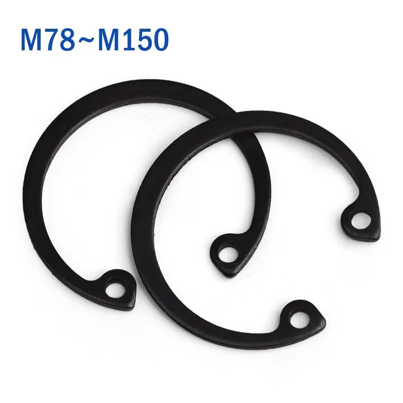 Стопорный зажим вала типа C внутренний стопорный черного цвета 65mn стальной Тип