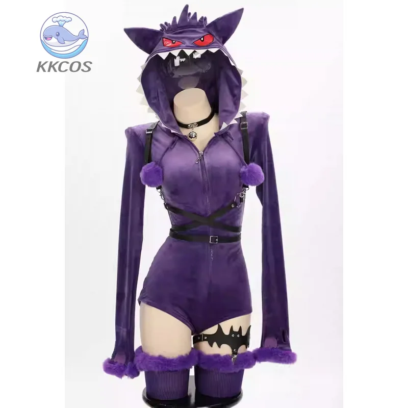 Фото Gengar Gangar пижамы косплей костюм Хэллоуин Рождество аниме вечерние игры Comic Con повседневная одежда KKCos №3