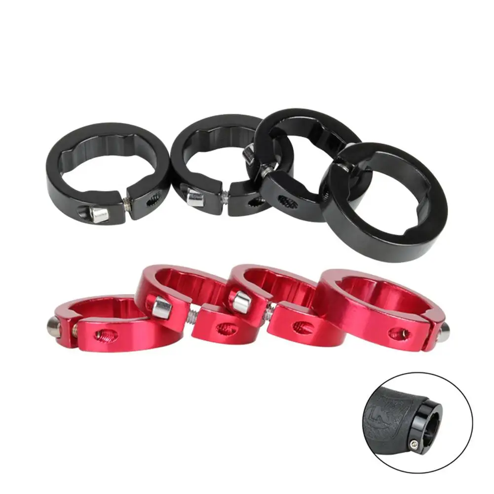 2pcs Handle Bar Lock Ring Alloy Anodized Bicycle Grips Fixing End Plug Ends Handlebar Components For Bike Parts