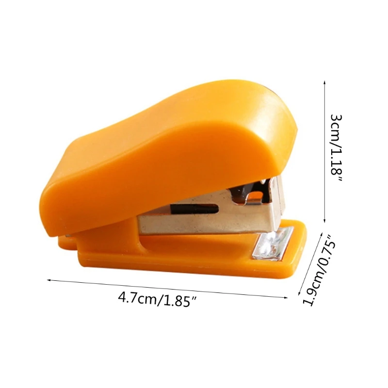 

Mini Stapler 10# Staples 12 Sheet Capacity Desktop Stapler Standard Staples Included with Staple Remover Color As Random