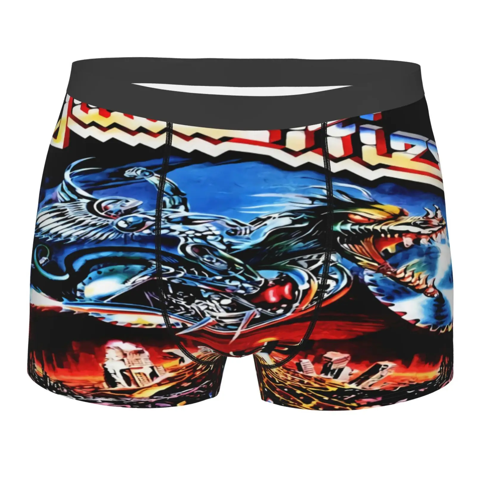 

Мужские трусы-боксеры с жестким металлическим ремешком, сексуальное нижнее белье для мужчин