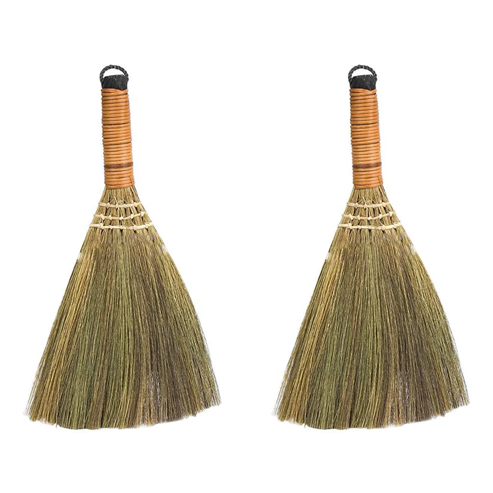 

Broom Corn Duty Heavy Wizard Straw Natural Whisk Decor Cleaning Chinese Handle Wood Toddlers Kids Artificial Brooms Mini Desk