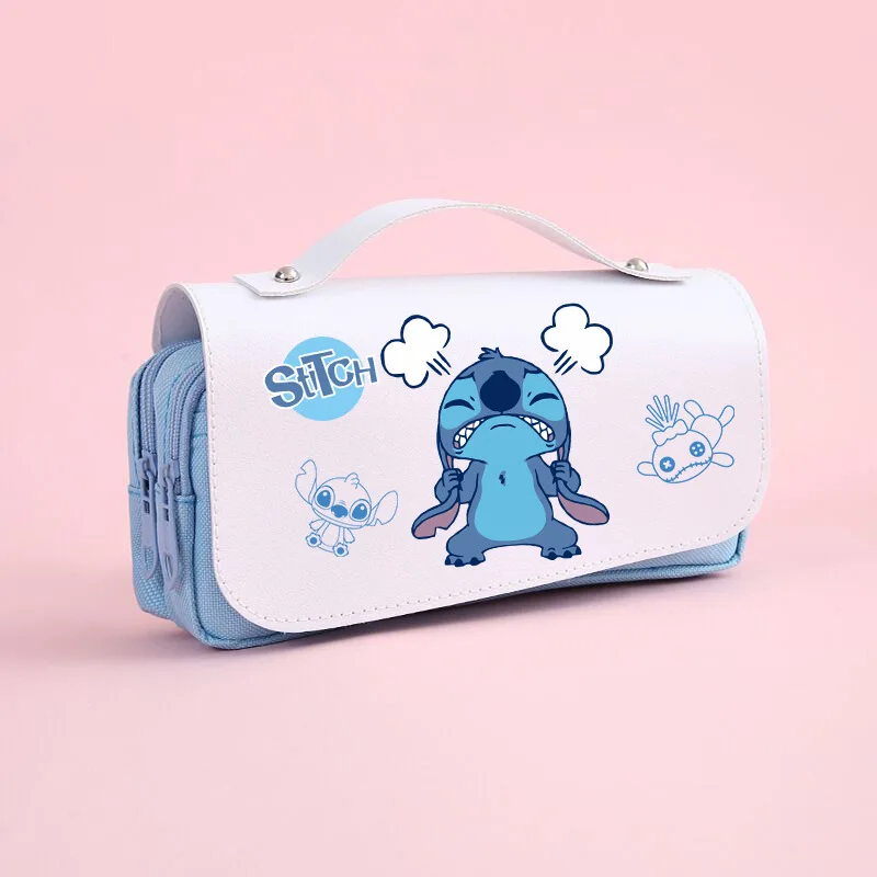 Bag Anime Stitch Pencil Box For Children Cartoon Cute Pencil Case School Supplies Student Stationery Birthday Gift