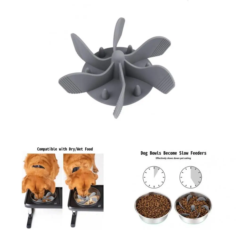 

Compatible Eco-friendly Pet Bowl Insert Food Splitter Spiral Dog Bowl Insert Smooth Edge for Home Use