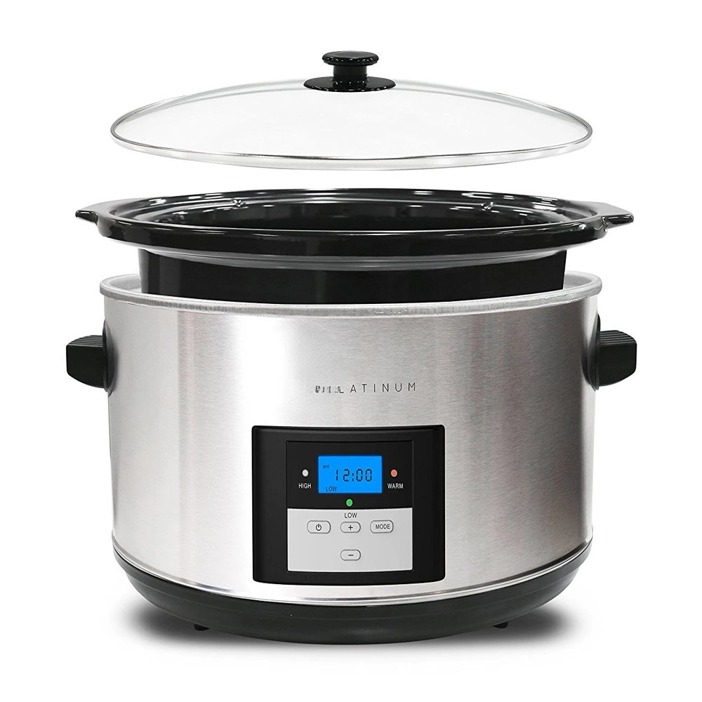 

Digital Slow Cooker, Stainless Steel, 8.5 Quart