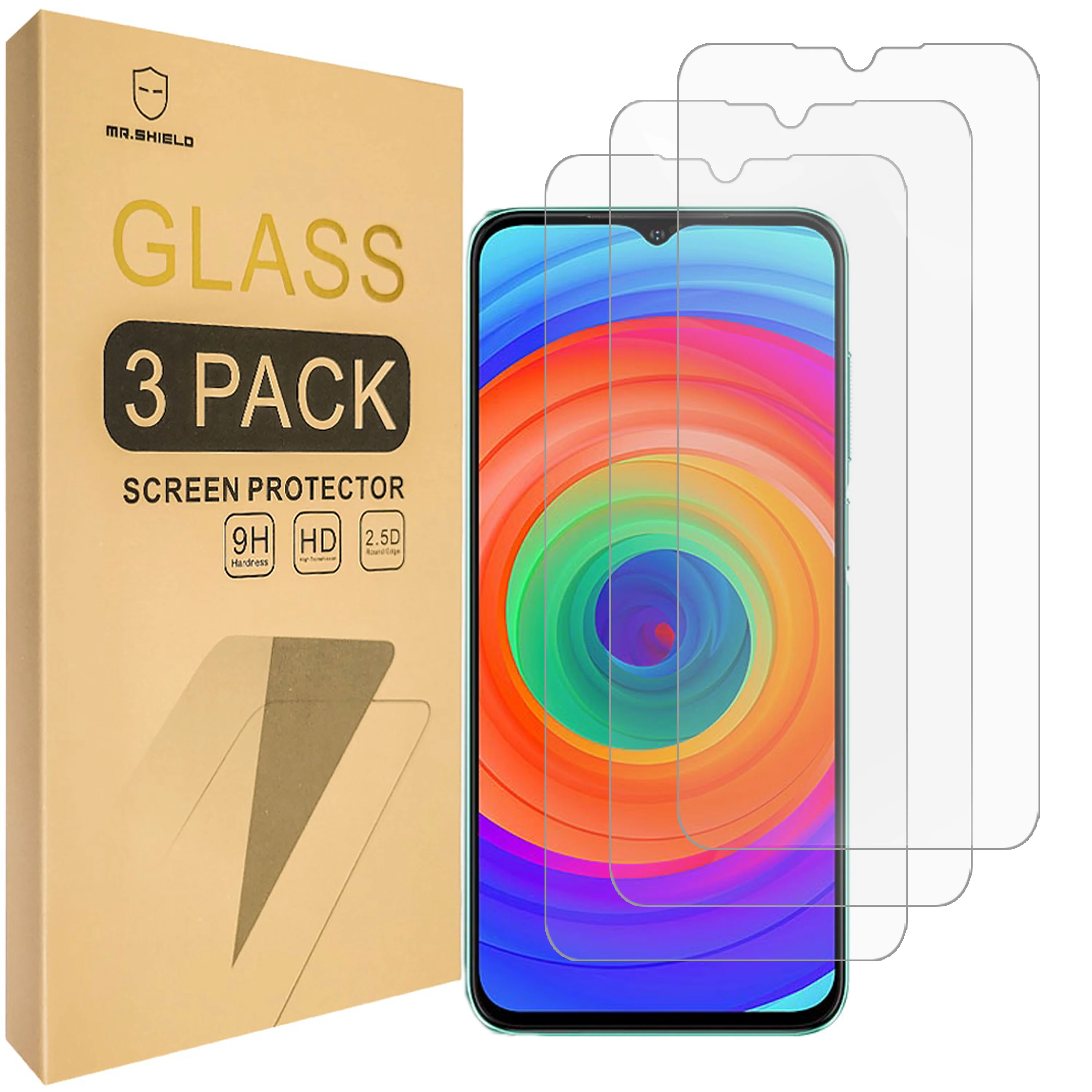Mr.Shield [3-Pack] Screen Protector For Ulefone Note 14 [Tempered Glass] [Japan Glass with 9H Hardness] Screen Protector