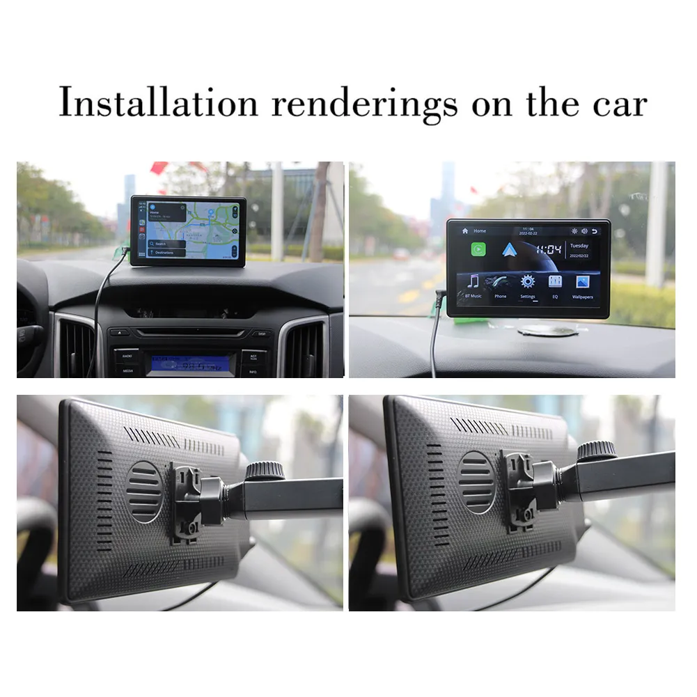 

Мультимедийный плеер, автомобильный радиоприемник, Bluetooth 1080P, 7-дюймовый аудио стерео Carplay, навигация IPS, сенсорный экран, беспроводной