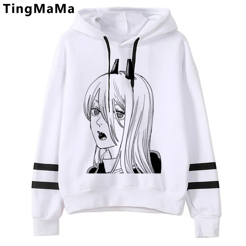 

Chainsaw Man Makima Power Pochita hoodies men graphic aesthetic 90s Pullover Hood man streetwear Pullover
