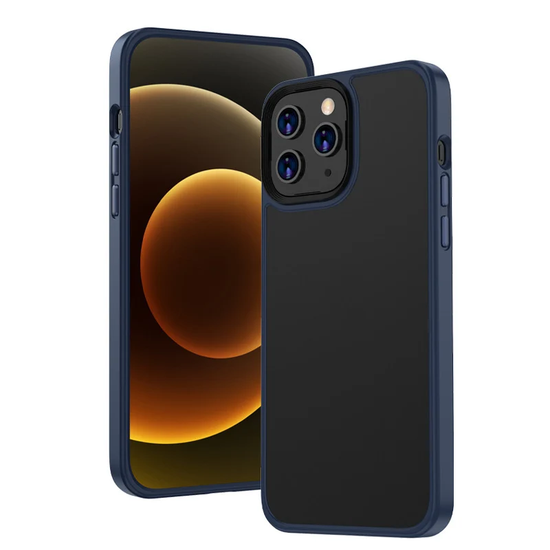 

Case For iPhone 13 12 Pro Max Case Luxury Translucent Anti-knock Matte TPU Bumper Case For iPhone 13 12 Mini PC Back Cover