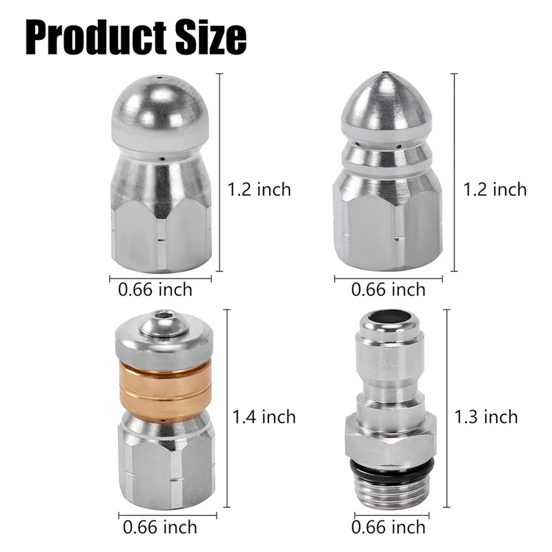 Канализационная Форсунка для мойки высокого давления комплект насадок очистки