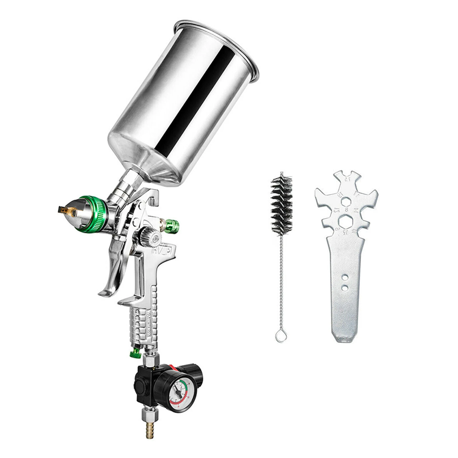 

2.5mm Practical For Auto Paint Primer Professional High Build Full Adjustment Furniture HVLP Sprayer Factory With Air Regulator