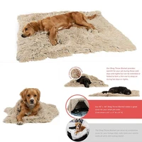 long toy plush dog cat bed cover fluffy dog bed mattress deep sleep soft summer thin pad set large dog solid cat mattress